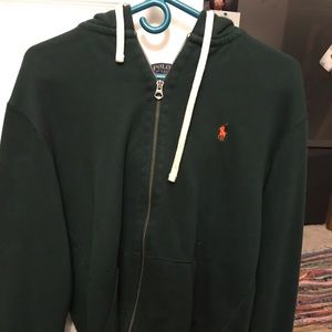 Dark green Polo zip up
